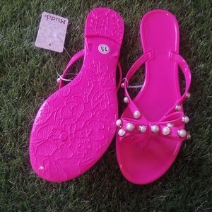NWt Mudd BrighT🌷PinK & Pearl~ Sandal-Style Shoes~ Size: 7.5